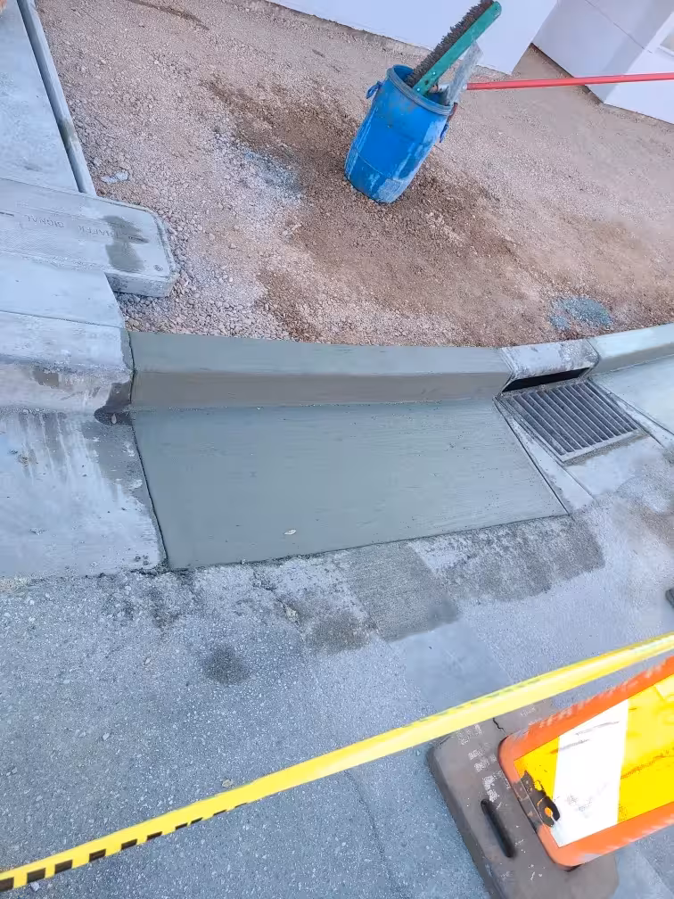 curbing construction project gallery