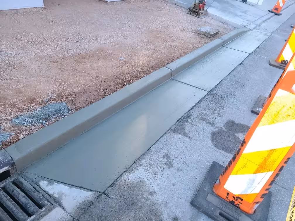 curbing construction project gallery